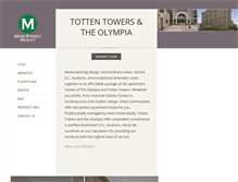 Tablet Screenshot of olympia-tottenapartments.com